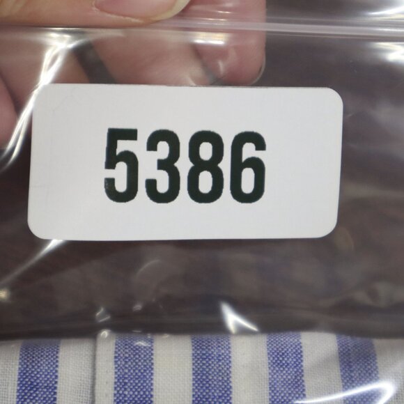 Chico's No-Iron Linen Shirt Womens XXL Blue Preppy Nautical Coastal Classic - Picture 15 of 16